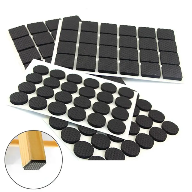 Rubber Self Adhesive Silicone Feet Laptop square Non-slip Rubber Feet