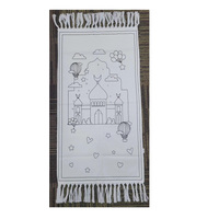 Janamaz Sajada Tapis pour Tapis de prière uni et solide pour le ramadan Eid Cadeau Tapis de prière musulman portable