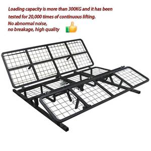 Современная Европейская гостиничная квартира односпальная двойная железная сталь Регулируемый Электрический металлический каркас кровати односпальная двуспальная кровать цельная опорная рама - Product Image 3