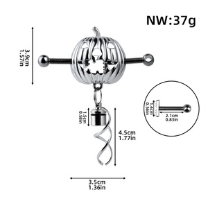 QKKQ Metal Nipple <b>Clamp</b> Breast <b>Clip</b> Female Nipples Stimulator Halloween Toy Gifts for Couple BDSM Sex Toys Flirting Adult Game - Product Image 5