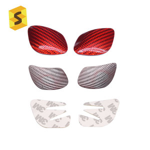 9 coques intérieures de voiture en Fiber de carbone véritable, pour <span class=keywords><strong>Volkswagen</strong></span>, changement de vitesse, couverture de Base - Product Image 3