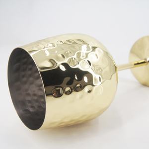 مخصص كأس المعادن زجاجات الشمبانيا المربعة 500 مللي مطروق نقطة الذهب النحاس مطلي الفولاذ المقاوم للصدأ كؤوس مشروبات - Product Image 2