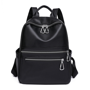 OEM personalizzato grande Vintage antifurto da donna in pelle zaino classico a tracolla stile scolastico con Logo personalizzato - Product Image 2