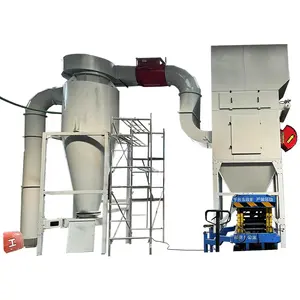 Ailin Walk-in Powder Coating System Plant With Gas heating Curing Oven Recovery Powder Spray