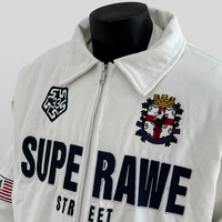 Vêtement d'hiver chaud et résistant de qualité industrielle, veste bomber décontractée pour homme en coton rembourré, veste en coton blanc sur mesure