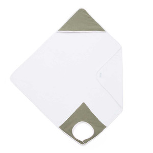 Venta al por mayor de alta calidad personalizado gran muselina blanca niños bebé con capucha toallas de baño de algodón de lujo manta <span class=keywords><strong>Toalla</strong></span> de abrazo - Product Image 1