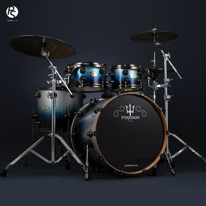 Batería Acústica PowerSound PS Nueva Serie Poseidon, Kit de Batería con Acabado Lacado HÍBRIDO ARCE/NOGAL, para Práctica en Casa y Escenario - Product Image 3