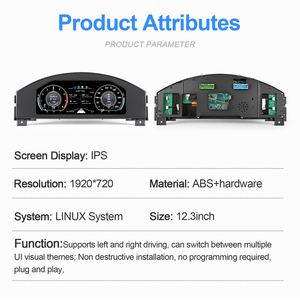 Navihua - Nuevo Panel de Instrumentos LCD Actualizado para Automóvil, Sistema Linux, Velocímetro Digital, Pantalla LCD, Indicador para VW Volkswagen Phaeton - Product Image 6