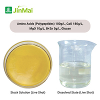 Engrais liquide agricole à base d'acides aminés, de calcium, de magnésium chélaté, de micronutriments B, de zinc et de glucanes, biostimulant pour les fruits
