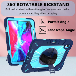 Étui de protection robuste pour tablette iPad 10e génération 10,9 pouces A16 11e génération 2025, avec béquille rotative et support pour stylet - Product Image 1