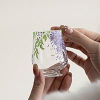 Vente en gros de tasses à eau en verre de qualité supérieure, design minimaliste moderne, pour la consommation domestique
