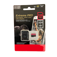 Tarjeta TF Disk V90 256GB Extreme PRO con Logotipo Personalizado, Memoria Roja para Teléfono, Cámara, Dron, GPS, MP3, CID Personalizado, Pedido Mínimo 10 Piezas