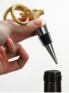 Accessoires de Bar Cuisine Liqueur Bouteille Bouchon De <span class=keywords><strong>Vin</strong></span> Cocktail Souvenir Cadeaux <span class=keywords><strong>Mouton</strong></span> Chèvres En Forme De Métal Nouveauté Bouchon De Bouteille De <span class=keywords><strong>Vin</strong></span> - Product Image 5