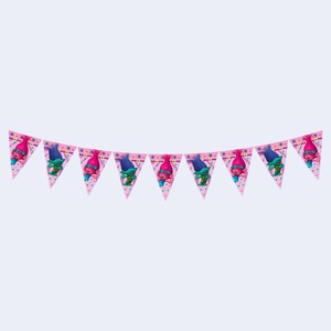 Guirlande de bannière Trolls 2,3 m en plastique, décorations suspendues, fournitures de fête, décorations festives, lot de 2 pièces - Product Image 3