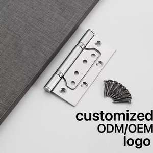 Modern design roestvrijstalen vlakke scharnieren voor keuken- en woonkamerkasten, verstelbare hoogte, vlinderscharnieren 180° - Product Image 3