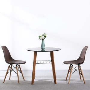 Modern Wooden <b>Dining</b> <b>Chair</b> Natural Wood Grain Color Stable Design For Home Office Bedroom Adult Use - Product Image 3