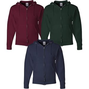 Unisex Full <b>Zip</b> <b>Hooded</b> Sweatshirt 200 Grams Fleece Breathable Mens Womens Apparel - Product Image 1