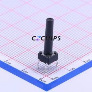 DTS-69K-V Tactile Switch Through hole Component (THT)-4P,6.2x6.2mm Switch Single Pole Single Throw Round Button 6.2mm 6.2mm - Product Image 1