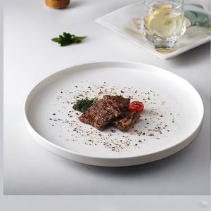 Nordic <b>Ceramic</b> <b>Plates</b>, Western Dinner <b>Plates</b> for Pasta Steak Pizza Breakfast, Household & Commercial Restaurant Serving <b>Plates</b> - Product Image 4