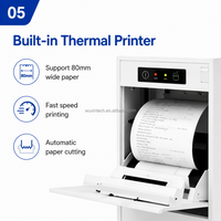 Système de point de vente tout-en-un 15,6+15,6 pouces, vente directe usine, conception personnalisée, avec écran thermique 15+11,6 pouces pour le commerce de détail