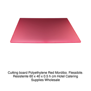 Planche à découper en polyéthylène rouge 60 × 40 × 0,5 h cm, souple, flexible, durable - Product Image 2