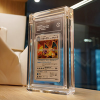 Étui de protection transparent personnalisé en acrylique moulé magnétique de qualité supérieure, anti-UV, avec 92 % de transmission lumineuse, pour cartes gradées