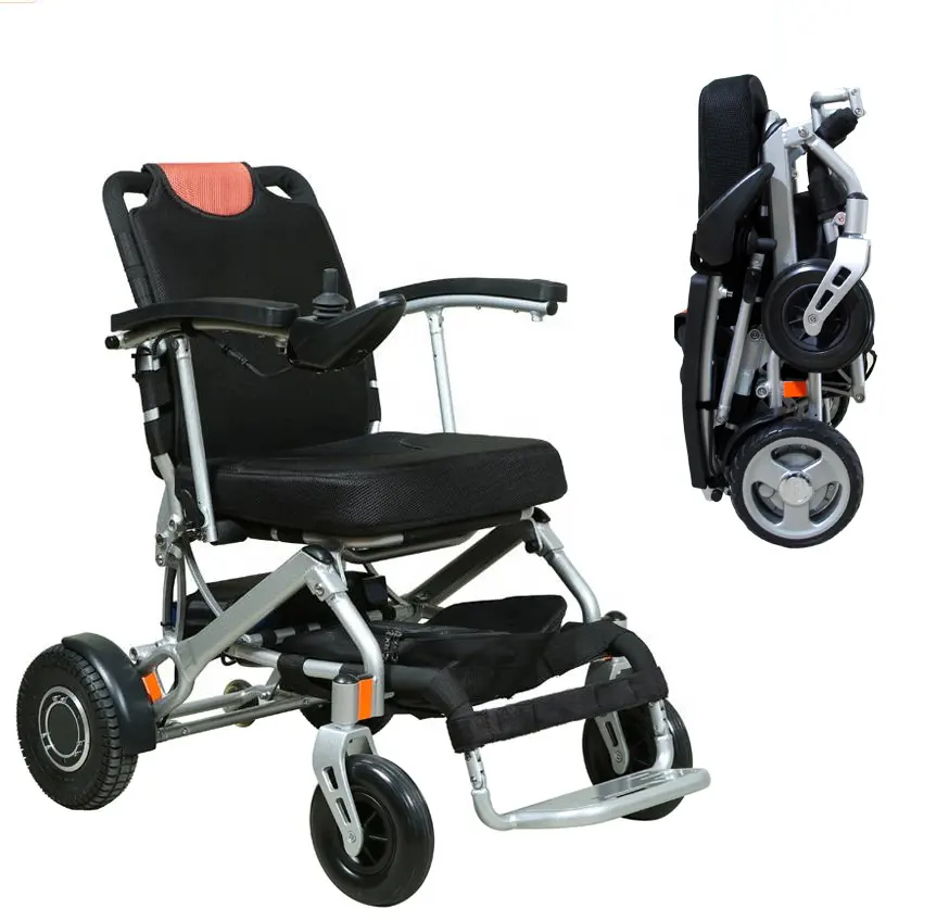 Fauteuil roulant électrique pliant motorisé portable