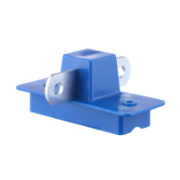 Isolateur de clôture électrique en plastique bleu pour poteau de portail