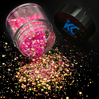 Paillettes métalliques en forme de bulles épaisses pour l'artisanat en résine époxy, non toxiques, écologiques, tailles de 1/4 à 1/1000 pouces pour les gobelets