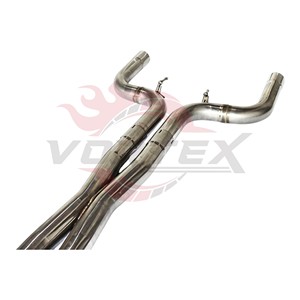 Système d'échappement Catback Vortex Elite en acier inoxydable poli miroir avec quatre sorties pour Maserati Ghibli 3.0T – Meilleur article - Product Image 5