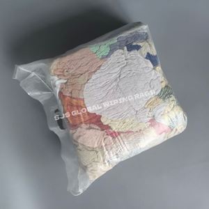 Chiffons de nettoyage industriels en coton pur, colorés, de qualité supérieure, pour l'entretien des équipements d'atelier - Product Image 1