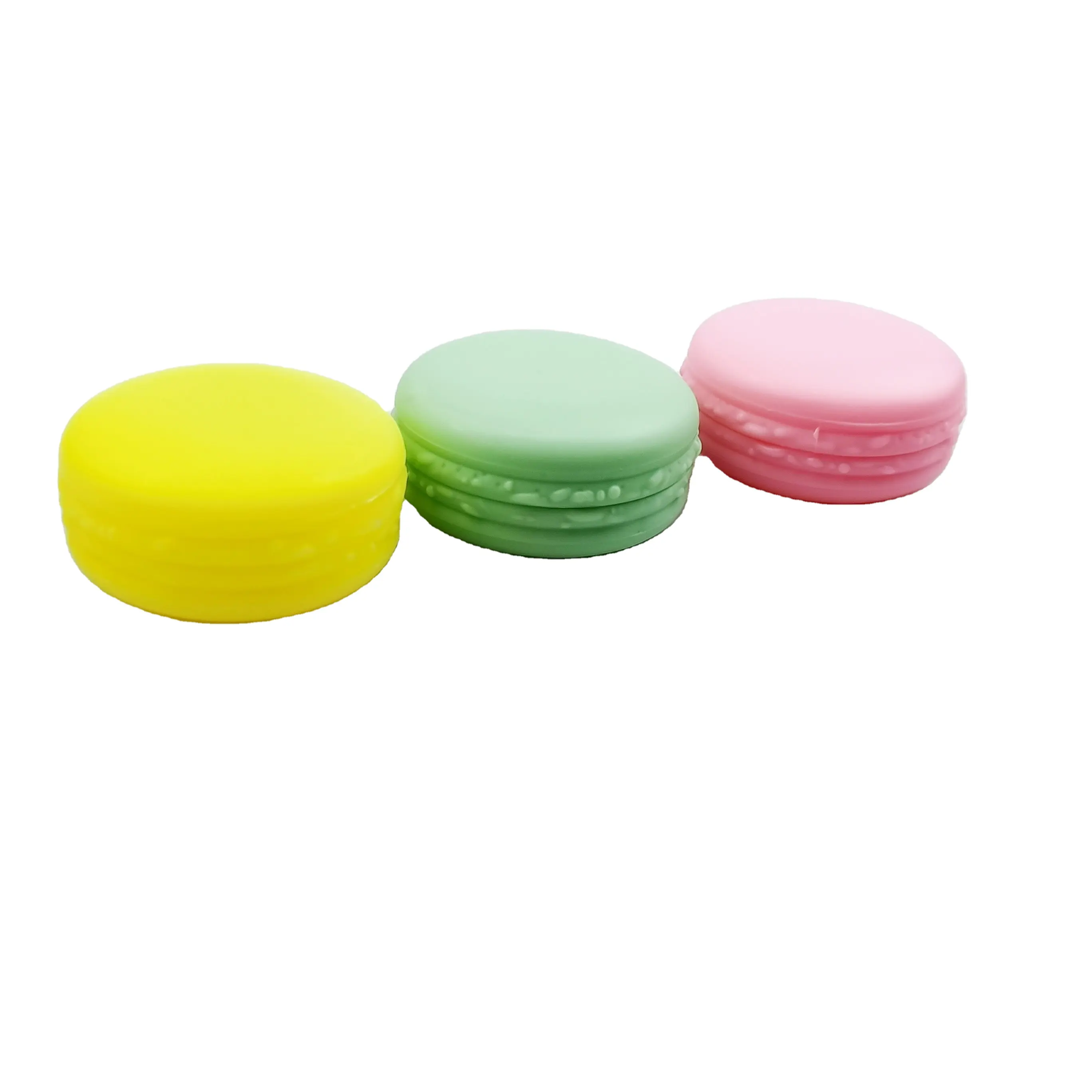 10ml Cosmetic Luxury Cream Container Empty Macaron Shape Plastic Jar Cream Jar Powder Blush Bottle Lip balm container