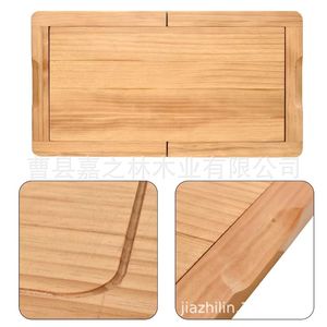 เขียงไม้ทรงสี่เหลี่ยมพร้อมด้ามจับ  ไม้เนื้อแข็ง ดีไซน์เรียบง่ายทันสมัย - Product Image 3