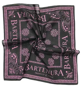 Bandana de algodón y poliéster con estampado personalizado para hombre y mujer, Bandana cuadrada suave con sensación de mano, Bandana para la cabeza, 22x22cm, venta al por mayor