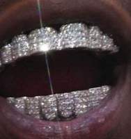 Grillz en argent 925 style designer, sertis de moissanite, ensemble de dents personnalisé, fait main, bijoux de luxe hip-hop, finition premium