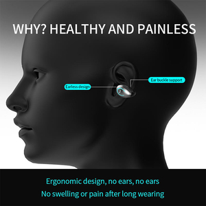 Auricolari a Conduzione Ossea <span class=keywords><strong>Senza</strong></span> Fili, Cuffie Wireless con Clip per Orecchio, Auricolari Sportivi TWS - Product Image 4