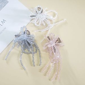 กิ๊บติดผมพลาสติกขนาดเล็กประดับคริสตัลรูปโบว์ปี 2025 สำหรับตกแต่งผมผู้หญิง - Product Image 1