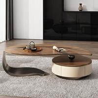 Ensemble table basse et meuble TV moderne de luxe de haute qualité, idéal pour les petits appartements