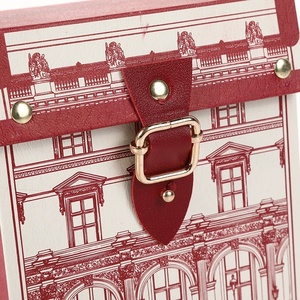 Elegant Red Castle Wedding Candy <b>Box</b> <b>Round</b> Gift Container for Party Favors - Product Image 4