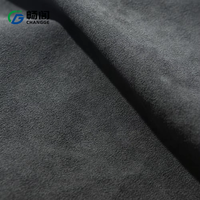 Rouleau de tissu en daim noir, 0,8 mm, matériau fin, résistant à la décoloration, daim en microfibre pour la décoration des sièges et l'ameublement intérieur des voitures