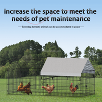 2025 modèle extérieur grande maison chenil pliable pour animaux de compagnie de volaille poulaillers cages pour animaux de compagnie pour lapin petits animaux