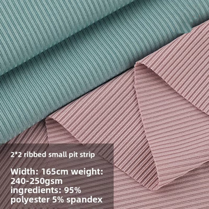 Tela de pana elástica a rayas de Color sólido al por mayor para coser ropa abrigo almohada sábana cubierta textil para el hogar - Product Image 6