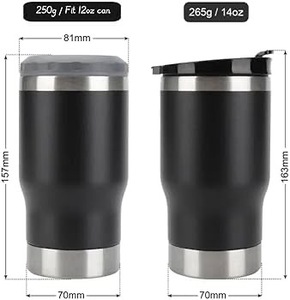 Thermos isotherme en acier inoxydable 4 en 1 pour canettes et bouteilles de bière de 12 oz, idéal pour le camping - Product Image 2