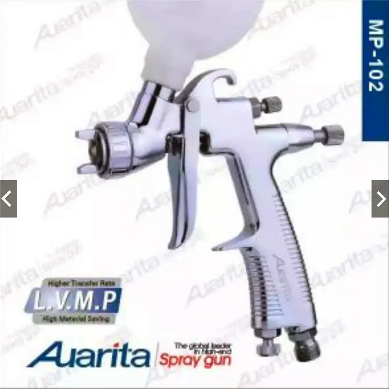 Auarita MP-102 고품질 스프레이 건 1.0mm LVMP 에어 스프레이 건 중력 스테인레스 스틸 250ml 컵 자동 자동차 페이스 페인트