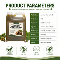 Minyak Jarak Hitam Jamaika 100% Murni Alami, Cold Pressed, Organik, Perawatan Kulit untuk Perawatan Rambut Wanita Kulit Hitam, Grosir