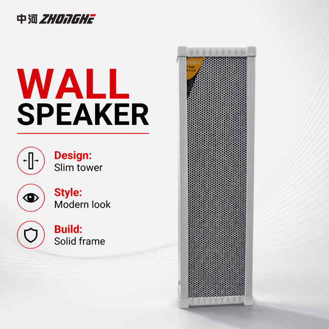 Wholesale Custom 30W Outdoor Waterproof Column Speaker with Metal Grille for Commercial PA Audio System