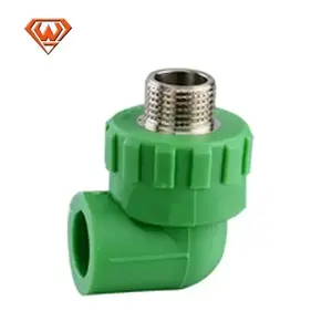 20mm-110mm màu xanh lá cây PPR ống nam chủ đề khuỷu tay