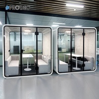 Cabine insonorisée acoustique pour espaces publics et commerce, idéale pour les entreprises