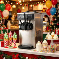 Machine à glace molle professionnelle Tolcat à une saveur, en acier inoxydable, pour petit café