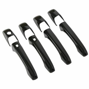 Cubiertas para manijas de puerta en negro brillante para Jeep Grand Cherokee Patriot Durango 2011-2019, moldura de plástico - Product Image 1